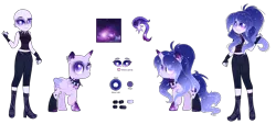 Size: 2356x1064 | Tagged: safe, artist:existencecosmos188, derpibooru import, oc, oc:existence, unofficial characters only, pony, equestria girls, bald, base used, clothes, equestria girls-ified, female, high heels, image, png, reference sheet, shoes, simple background, transparent background