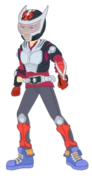 Size: 1900x3629 | Tagged: safe, artist:gmaplay, derpibooru import, flash sentry, cheer you on, equestria girls, equestria girls series, spoiler:eqg series (season 2), image, kamen rider, kamen rider ryuki, png, solo