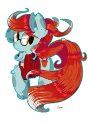 Size: 4961x7016 | Tagged: safe, artist:hisp, derpibooru import, oc, oc:doofs, unofficial characters only, earth pony, pony, chest fluff, clothes, glasses, image, long hair, male, png, simple background, solo, torn ear, transparent background