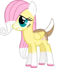 Size: 1207x1095 | Tagged: safe, derpibooru import, fluttershy, deer, deer pony, original species, pony, female, filly, filly fluttershy, flutterdeer, foal, image, png, simple background, solo, transparent background, younger