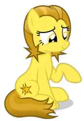 Size: 1800x2600 | Tagged: safe, artist:devfield, derpibooru import, oc, oc:golden star, earth pony, pony, female, high res, image, mare, png, shading, shadow, simple background, sitting, smiling, solo, transparent background