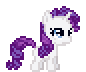 Size: 86x72 | Tagged: safe, artist:rj-p, derpibooru import, rarity, pony, unicorn, desktop ponies, female, filly, filly rarity, gif, horn, image, pixel art, pulling, sprite, younger