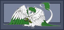Size: 3600x1701 | Tagged: safe, artist:parrpitched, derpibooru import, oc, oc:mint wellington, sphinx, colored wings, grooming, image, large wings, leonine tail, male, paw pads, paws, png, preening, sitting, sphinx oc, tail, talons, two toned wings, wings