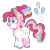 Size: 1188x1186 | Tagged: safe, artist:twilightpriincess, derpibooru import, pinkie pie, pony, alternate design, image, png, simple background, solo, trace, transparent background, twitterina design