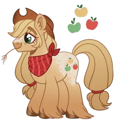 Size: 1205x1224 | Tagged: safe, artist:twilightpriincess, derpibooru import, applejack, pony, alternate design, image, png, simple background, solo, trace, transparent background, twitterina design