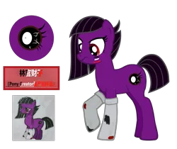 Size: 4200x3527 | Tagged: safe, artist:equestria secret guard, derpibooru import, oc, oc:林官财子, unofficial characters only, earth pony, pony, pony creator, chinese text, earth pony oc, eyeball, female, image, mare, moon runes, paper, png, simple background, solo, transparent background, vector