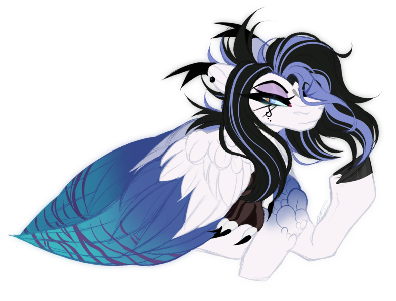 Size: 2300x1750 | Tagged: safe, artist:inspiredpixels, derpibooru import, oc, oc:irys fly, pegasus, pony, colored wings, female, image, mare, png, simple background, solo, transparent background, two toned wings, wings