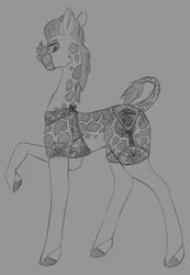 Size: 884x1280 | Tagged: safe, artist:stray prey, derpibooru import, oc, oc:lovelace filigree, unofficial characters only, giraffe, image, jpeg, solo