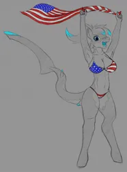 Size: 954x1280 | Tagged: suggestive, artist:stray prey, derpibooru import, oc, oc:lacera viscera, unofficial characters only, anthro, original species, shark, shark pony, unguligrade anthro, breasts, image, jpeg, solo