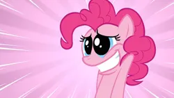 Size: 1152x648 | Tagged: safe, derpibooru import, screencap, pinkie pie, earth pony, pony, a friend in deed, season 2, image, png, smiling, solo