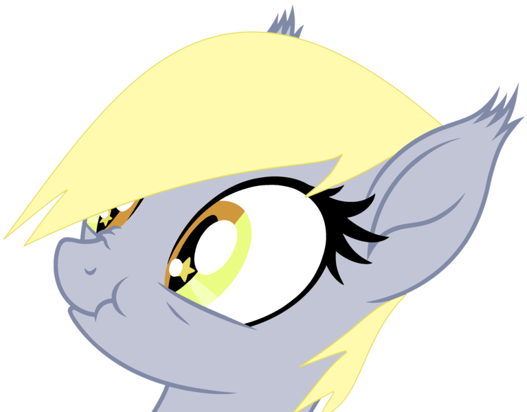 Size: 3502x2741 | Tagged: safe, artist:starshade, artist:twilyisbestpone, derpibooru import, derpy hooves, bat pony, pony, base used, bat ears, bat ponified, bust, derpybat, ear tufts, female, high res, image, nose wrinkle, png, race swap, scrunchy face, silly, simple background, solo, starry eyes, transparent background, wingding eyes