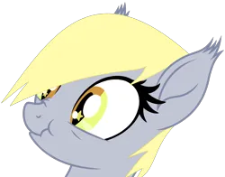 Size: 3502x2741 | Tagged: safe, artist:starshade, artist:twilyisbestpone, derpibooru import, derpy hooves, bat pony, pony, base used, bat ears, bat ponified, bust, derpybat, ear tufts, female, high res, image, nose wrinkle, png, race swap, scrunchy face, silly, simple background, solo, starry eyes, transparent background, wingding eyes