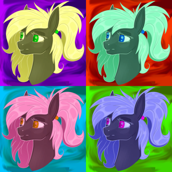 Size: 3100x3100 | Tagged: safe, artist:stray prey, derpibooru import, oc, oc:veen sundown, unofficial characters only, horse, pegasus, pony, bust, female, image, mare, png, ponytail, portrait, solo, sundown clan