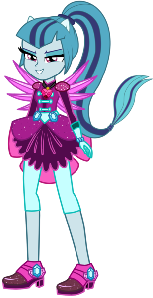 Size: 991x1929 | Tagged: safe, artist:ajosterio, derpibooru import, sonata dusk, equestria girls, clothes swap, crystal guardian, image, png, simple background, solo, transparent background