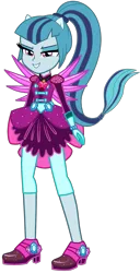 Size: 991x1929 | Tagged: safe, artist:ajosterio, derpibooru import, sonata dusk, equestria girls, clothes swap, crystal guardian, image, png, simple background, solo, transparent background