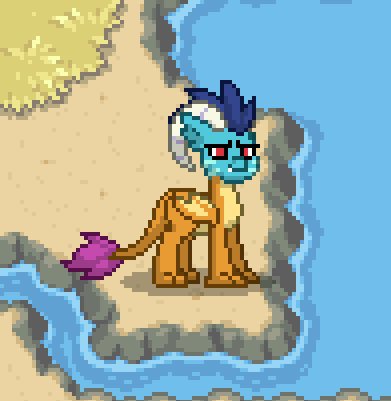 Size: 391x401 | Tagged: safe, artist:ponytownthings, derpibooru import, princess ember, smolder, dragon, pony town, body swap, female, grass, head swap, image, jpeg, quadrupedal, solo, water