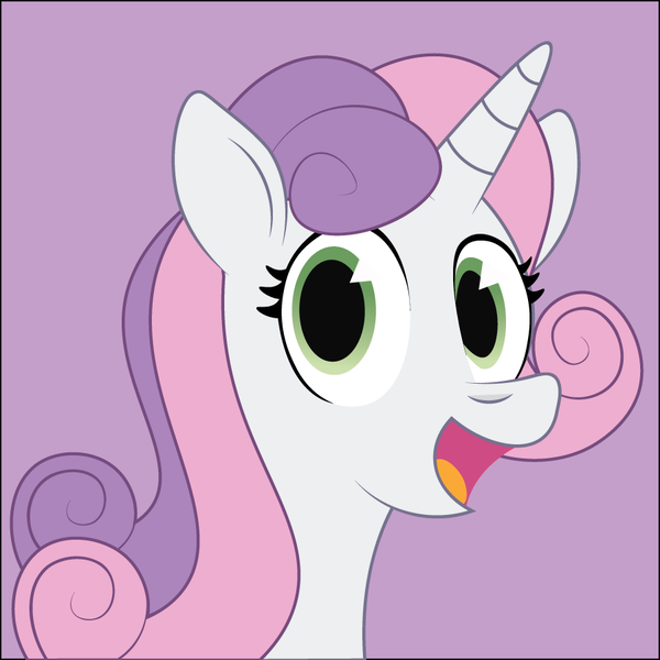 Size: 900x900 | Tagged: safe, artist:prixy05, derpibooru import, sweetie belle, unicorn, bust, image, png, portrait, solo