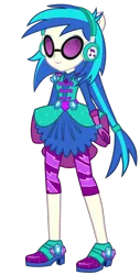 Size: 962x1900 | Tagged: safe, artist:ajosterio, derpibooru import, vinyl scratch, equestria girls, clothes swap, crystal guardian, image, png, simple background, solo, transparent background