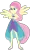 Size: 1900x3162 | Tagged: safe, artist:gmaplay, derpibooru import, fluttershy, cheer you on, equestria girls, equestria girls series, spoiler:eqg series (season 2), alternate hairstyle, bare shoulders, determined look, flower, halterneck, image, png, ponied up, pony ears, sleeveless, solo, super ponied up, wings