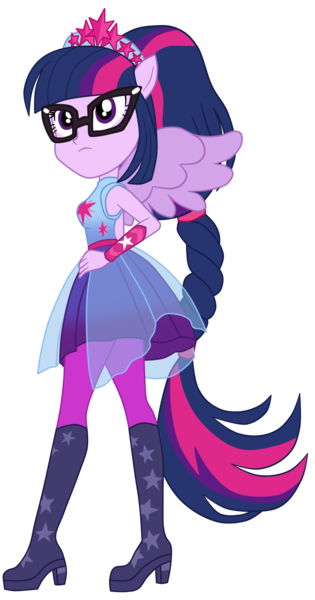 Size: 1800x3429 | Tagged: safe, artist:gmaplay, derpibooru import, sci-twi, twilight sparkle, cheer you on, equestria girls, equestria girls series, spoiler:eqg series (season 2), alternate hairstyle, armpits, belt, clothes, frills, image, jewelry, knee-high boots, png, ponied up, pony ears, regalia, skirt, sleeveless, solo, super ponied up, wings