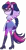 Size: 1800x3429 | Tagged: safe, artist:gmaplay, derpibooru import, sci-twi, twilight sparkle, cheer you on, equestria girls, equestria girls series, spoiler:eqg series (season 2), alternate hairstyle, armpits, belt, clothes, frills, image, jewelry, knee-high boots, png, ponied up, pony ears, regalia, skirt, sleeveless, solo, super ponied up, wings