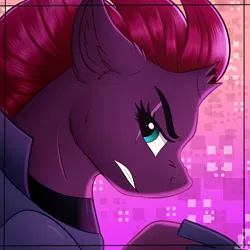 Size: 2000x2000 | Tagged: safe, artist:monsoonvisionz, derpibooru import, tempest shadow, pony, unicorn, broken horn, bust, female, horn, image, png, solo
