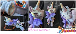 Size: 2751x1257 | Tagged: safe, artist:princeofrage, derpibooru import, oc, unofficial characters only, backpack, image, irl, photo, plushie, png, solo