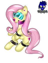Size: 2806x3631 | Tagged: safe, artist:damlanil, derpibooru import, fluttershy, latex pony, original species, pegasus, pony, bdsm, bondage, bound wings, bracelet, close-up, clothes, collar, encasement, female, gas mask, hazmat pony drone, hazmat suit, heart, hypnosis, image, jewelry, latex, living latex, mare, mask, mind control, png, restrained, rubber, rubber drone, rubber suit, shiny, shiny mane, show accurate, simple background, sitting, solo, story, story included, transformation, transparent background, vector, visor, wings