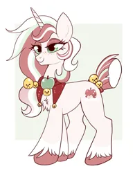 Size: 538x690 | Tagged: safe, artist:lulubell, derpibooru import, oc, oc:winter candy apple, unofficial characters only, unicorn, female, image, png, solo