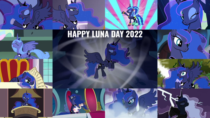 Size: 1978x1113 | Tagged: safe, derpibooru import, edit, edited screencap, editor:quoterific, screencap, princess celestia, princess luna, alicorn, pony, a royal problem, between dark and dawn, do princesses dream of magic sheep, for whom the sweetie belle toils, friendship is magic, luna eclipsed, princess spike (episode), princess twilight sparkle (episode), sleepless in ponyville, sparkle's seven, the beginning of the end, the crystal empire, to where and back again, 2022, cape, clothes, duo, eyes closed, female, image, lightning, looking at you, mare, offscreen character, offscreen female, one eye closed, open mouth, png, s1 luna, solo, wink, winking at you