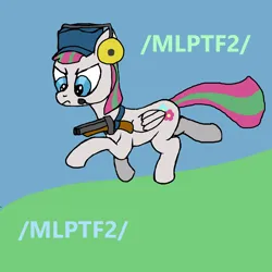 Size: 2000x2000 | Tagged: safe, derpibooru import, blossomforth, /mlp/ tf2 general, gun, hat, image, png, scattergun, scout, weapon