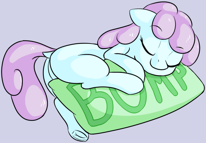 Size: 1086x752 | Tagged: safe, artist:sileniris, oc, oc:royal creme, earth pony, pony, female, filly, image, pillow, png, simple background, sleeping, solo, text