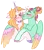 Size: 1050x1200 | Tagged: safe, artist:s0ftserve, derpibooru import, prince blueblood, zephyr breeze, pony, alternate design, colored wings, gay, image, kiss on the cheek, kissing, male, multicolored wings, png, shipping, simple background, transparent background, wings, zephyrblood
