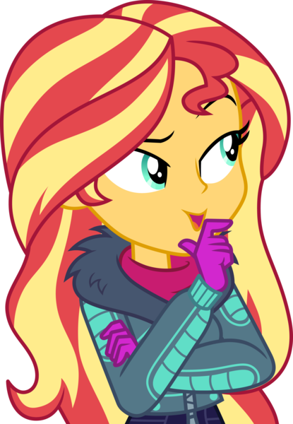 Size: 3000x4334 | Tagged: safe, artist:cloudyglow, derpibooru import, sunset shimmer, equestria girls, equestria girls series, holidays unwrapped, spoiler:eqg series (season 2), image, png, solo, vector