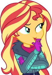 Size: 3000x4334 | Tagged: safe, artist:cloudyglow, derpibooru import, sunset shimmer, equestria girls, equestria girls series, holidays unwrapped, spoiler:eqg series (season 2), image, png, solo, vector