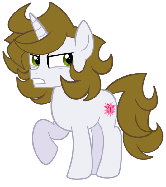 Size: 900x1013 | Tagged: safe, artist:saveraedae, derpibooru import, oc, ponified, unofficial characters only, pony, unicorn, colt, foal, image, looking offscreen, male, png, raised hoof, show accurate, simple background, solo, teenager, the mark side, transparent background