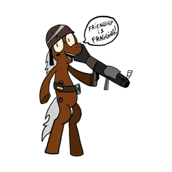 Size: 1024x1024 | Tagged: safe, derpibooru import, oc, /mlp/ tf2 general, image, png, rocket launcher, soldier, team fortress 2, weapon