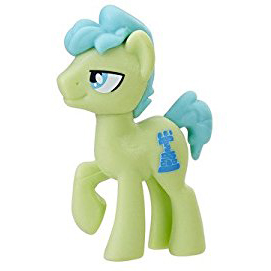 Size: 271x271 | Tagged: safe, derpibooru import, blind bag, blind bag pony, blue eyes, green coat, image, jpeg, not sandbar, rooks ramparts, simple background, solo, toy, white background