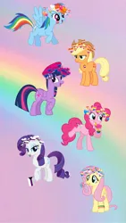 Size: 1200x2133 | Tagged: safe, derpibooru import, applejack, fluttershy, pinkie pie, rainbow dash, rarity, twilight sparkle, twilight sparkle (alicorn), alicorn, earth pony, pegasus, pony, unicorn, badge, beret, bisexual, bisexual pride flag, bracelet, bubble tea, candy, demisexual, demisexual pride flag, drink, face paint, female, flag, flower, flying, food, hat, headcanon, heart, heart crown, heteroromantic, image, jewelry, jpeg, lesbian, lesbian pride flag, lgbt, lgbt headcanon, lgbtq, lollipop, male, mane six, pansexual, pansexual pride flag, plant, pride, pride flag, rainbow, rose, smiling, straight, straight ally, straight ally flag, trans female, transgender, transgender pride flag