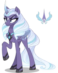 Size: 3146x4000 | Tagged: safe, artist:orin331, derpibooru import, opaline, alicorn, pony, my little pony: make your mark, spoiler:g5, spoiler:my little pony: make your mark, alicorn amulet, colored wings, curved horn, cutie mark, eyebrows, eyeshadow, female, folded wings, g4, g5, g5 to g4, generation leap, gradient wings, high res, horn, image, jewelry, lidded eyes, makeup, mare, png, raised hoof, redesign, regalia, shadow, simple background, smiling, smirk, smug, transparent background, wings