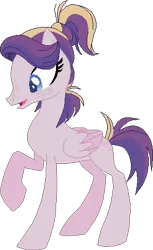 Size: 284x464 | Tagged: safe, artist:westrail642fan, derpibooru import, oc, oc:shooting star (r&f), pegasus, rise and fall, base used, folded wings, image, offspring, parent:oc:david wyne, parent:princess cadance, parents:canon x oc, pegasus oc, png, reference sheet, simple background, transparent background, wings