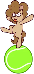 Size: 4032x8624 | Tagged: safe, artist:threetwotwo32232, derpibooru import, oc, earth pony, pony, ball, earth pony oc, female, image, looking at you, mare, png, simple background, solo, tennis ball, transparent background