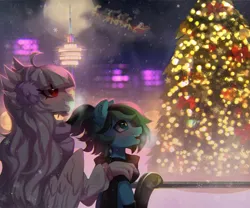 Size: 1280x1067 | Tagged: safe, artist:astralblues, derpibooru import, oc, unofficial characters only, deer, earth pony, human, pony, reindeer, image, jpeg, santa claus