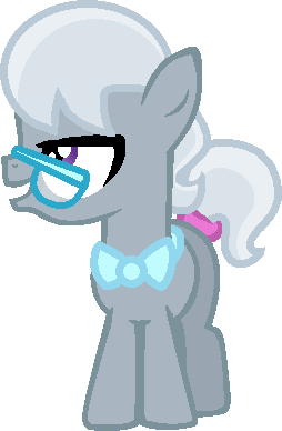 Size: 254x388 | Tagged: safe, artist:starryoak, derpibooru import, silver spoon, pony, bowtie, colt, female, filly, foal, glasses, image, male, open mouth, png, rule 63, silver platter, simple background, solo, transparent background