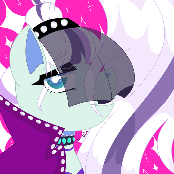 Size: 1500x1500 | Tagged: safe, artist:dsstoner, derpibooru import, coloratura, earth pony, pony, bust, clothes, countess coloratura, eyeshadow, female, image, makeup, mare, png, portrait, solo