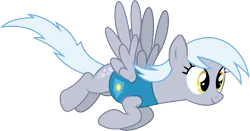 Size: 4479x2347 | Tagged: safe, artist:starryshineviolet, derpibooru import, frosty dew, pegasus, pony, winter wrap up, background pony, female, flying, g4, high res, image, mare, png, simple background, solo, transparent background, vector, winter wrap up vest