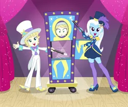 Size: 3600x3006 | Tagged: safe, artist:sapphiregamgee, derpibooru import, trixie, equestria girls, equestria girls series, cody, crossover, image, jpeg, magic, the suite life of zack and cody, zack