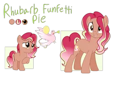 Size: 2853x2000 | Tagged: safe, artist:chailicorice, derpibooru import, oc, oc:rhubarb funfetti, unofficial characters only, earth pony, pony, base used, color palette, cutie mark, earth pony oc, female, filly, foal, image, mare, name, offspring, parent:cheese sandwich, parent:pinkie pie, parents:cheesepie, png, simple background, solo, transparent background