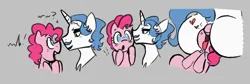 Size: 840x283 | Tagged: suggestive, artist:dsstoner, derpibooru import, fancypants, pinkie pie, earth pony, pony, unicorn, aggie.io, butt, dock, drool, faceful of ass, facesitting, female, image, male, mare, open mouth, plot, png, raised tail, tail, tongue out, whispering