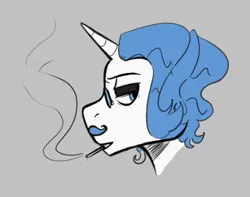 Size: 525x413 | Tagged: safe, artist:dsstoner, derpibooru import, fancypants, pony, unicorn, aggie.io, cigarette, image, looking back, male, monocle, png, simple background, smoking, stallion